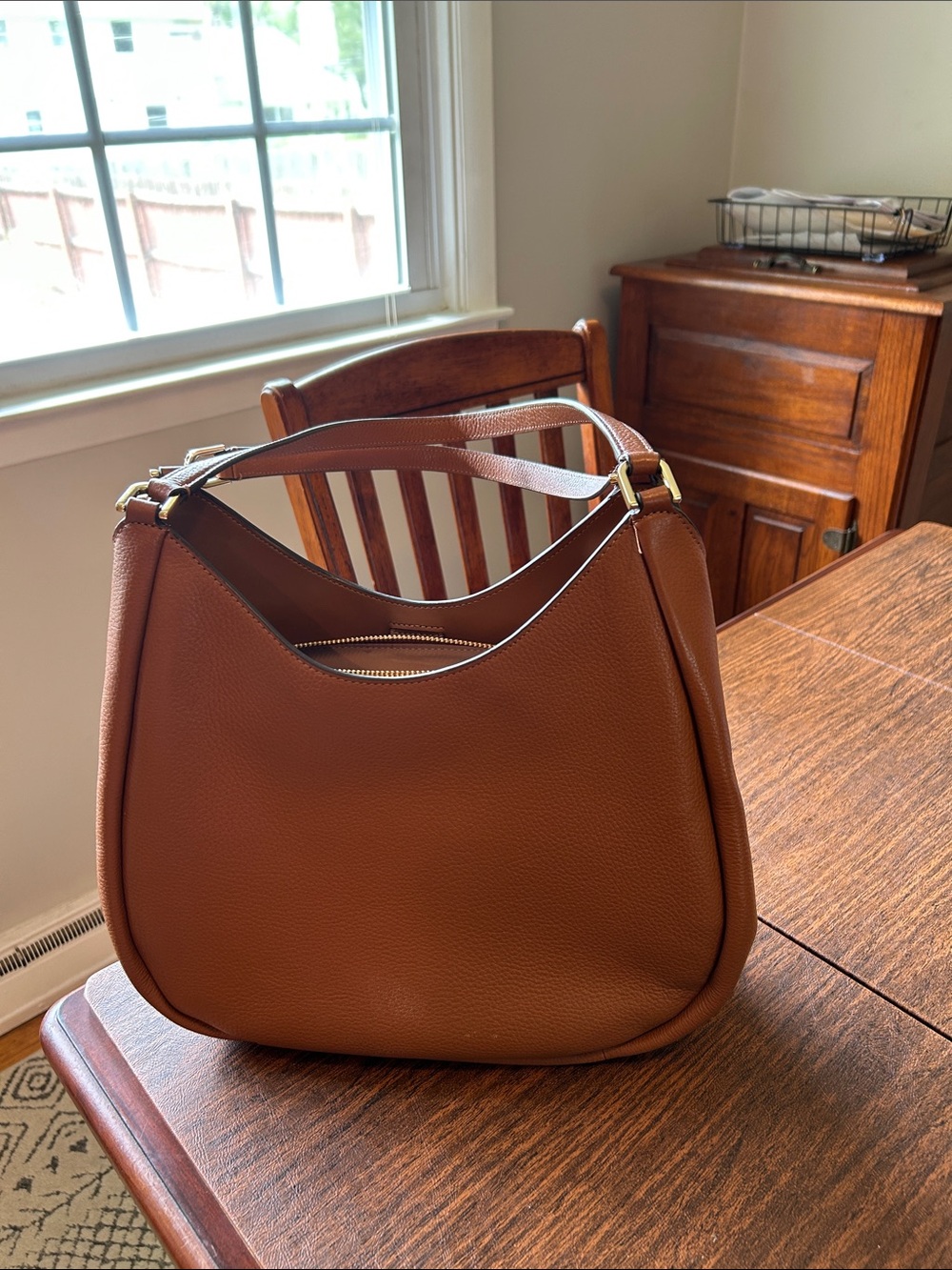kate spade Brown Pebbled Leather Shoulder Hobo - Picture 8 of 13